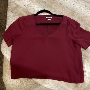 Aritzia babaton cropped blouse